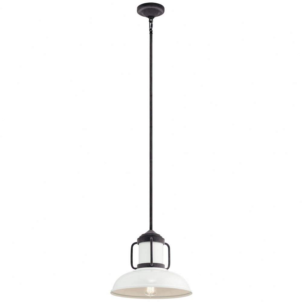 kichler-jenson-44302wzc-transitional-one-light-mini-pendant-in-weathered-zinc image 1