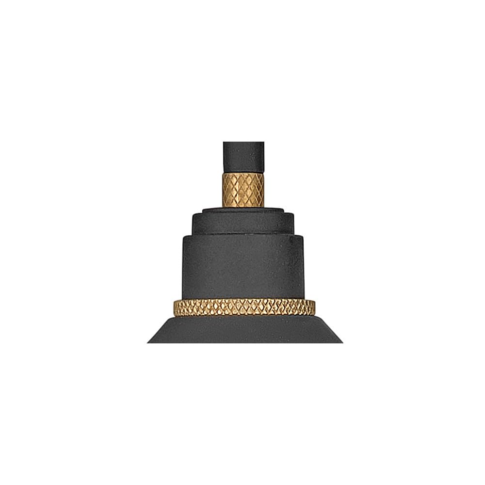 hinkley-foundry-classic-small-gooseneck-barn-light-textured-black-with-brass-acc image 7