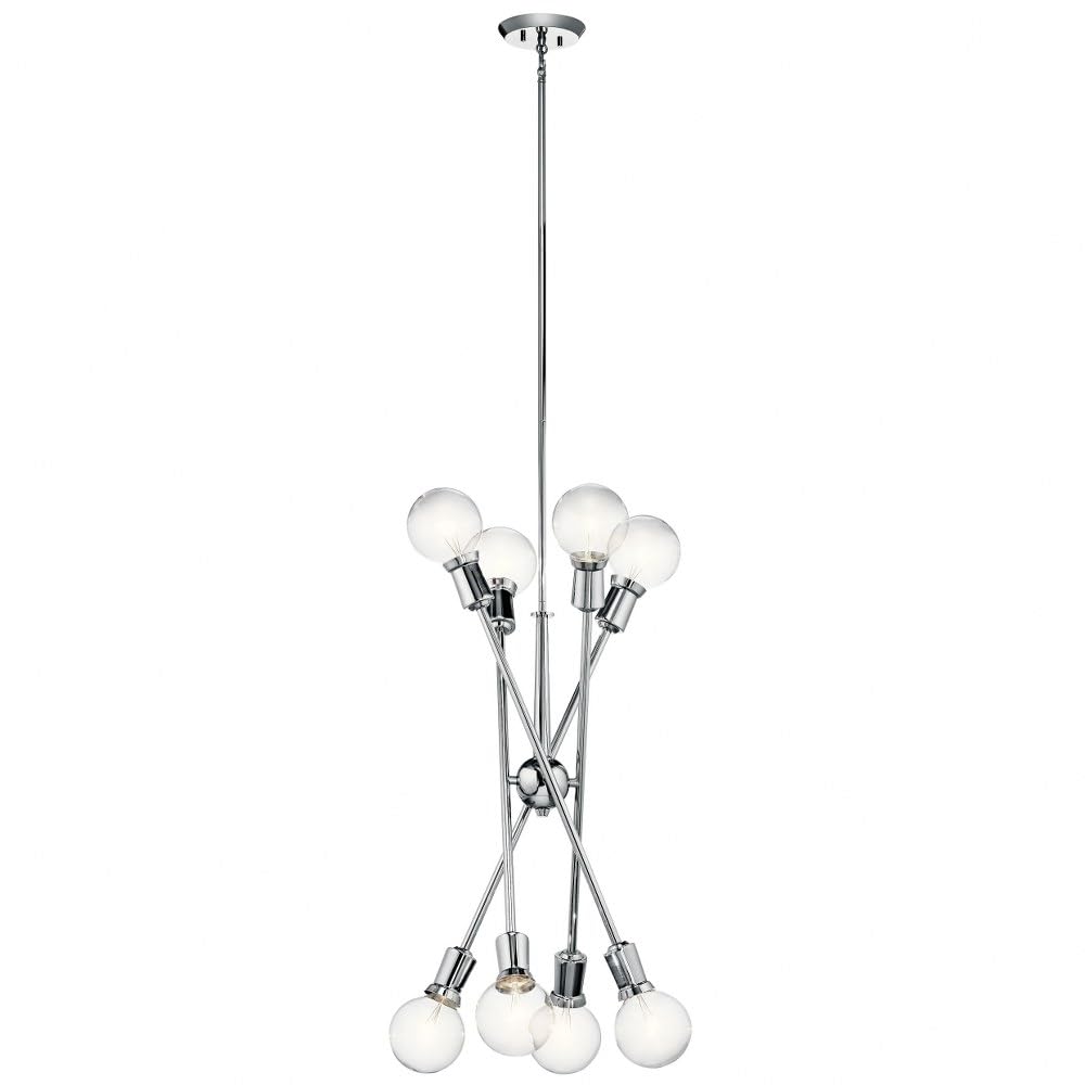 kichler-armstrong-8-light-sputnik-chandelier-in-natural-brass image 7