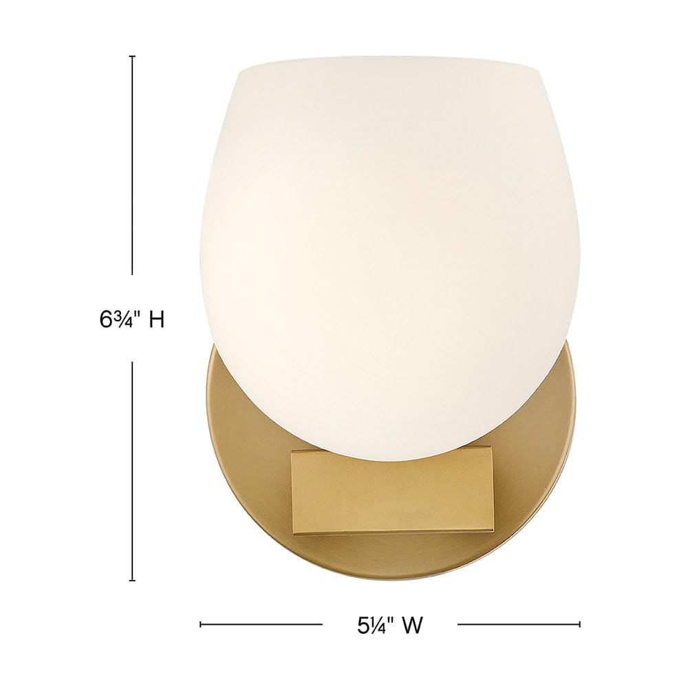 hinkley-mae-small-single-light-sconce-lacquered-brass image 2