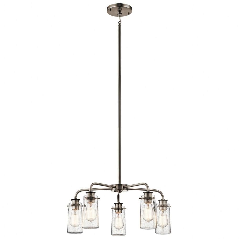 kichler-braelyn-6-light-linear-chandelier-in-olde-bronze-43059oz-with-seeded-gla image 8