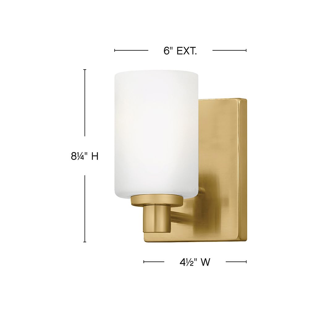 hinkley-karlie-small-single-light-sconce-lacquered-brass image 2