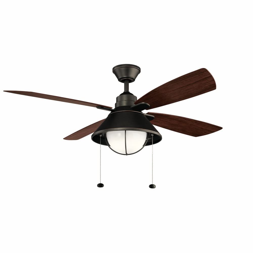 kichler-seaside-54-ceiling-fan-in-weathered-zinc-with-integrated-led-light-31018 image 4