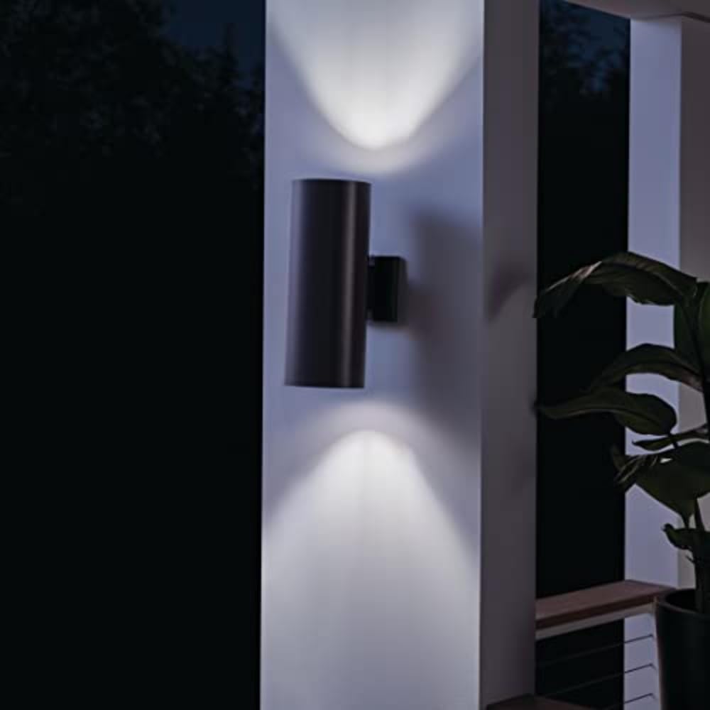 kichler-cylinders-15-2-light-outdoor-wall-sconce-in-black-9246bk image 4