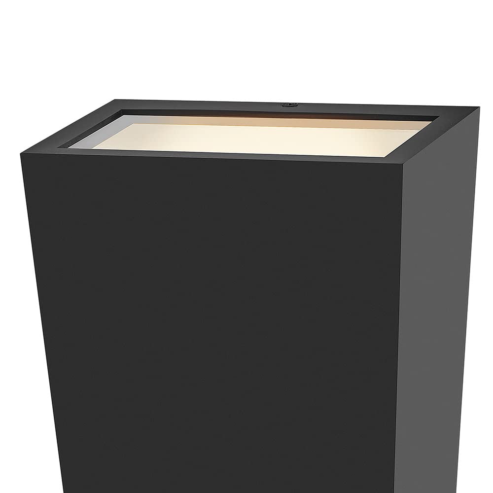 hinkley-cruz-small-wall-mount-outdoor-lantern-composite-with-led-bulbs-black-fin image 8
