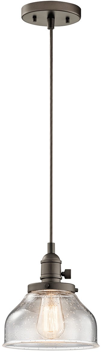 kichler-avery-8-5-1-light-bell-mini-pendant-with-clear-seeded-glass-in-chrome image 8