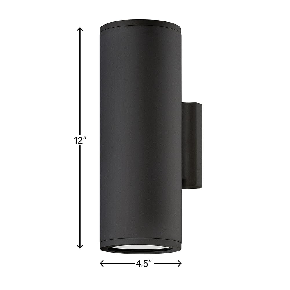 hinkley-silo-small-outdoor-integrated-led-up-down-wall-lantern-rust-and-corrosio image 3