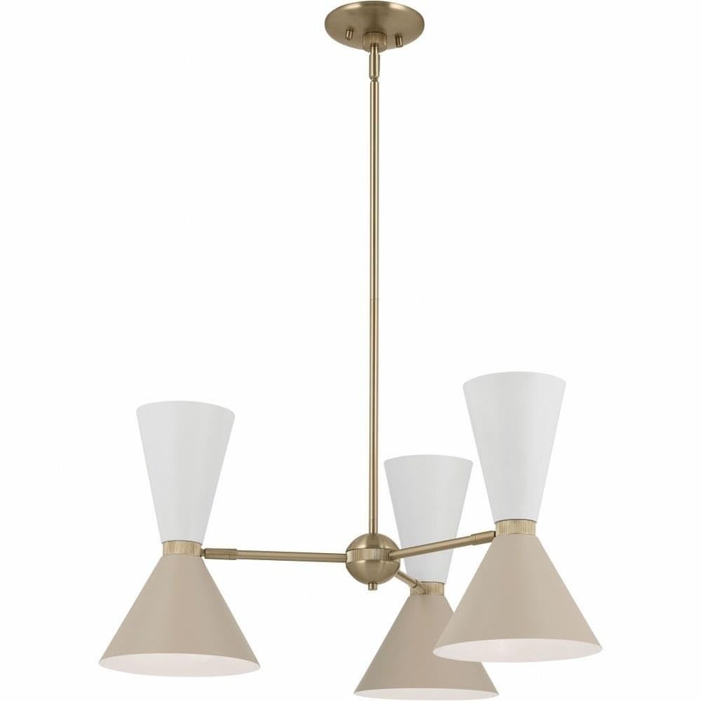kichler-phix-52565cpzbk-6-light-chandelier-champagne-bronze-with-black-shades image 4