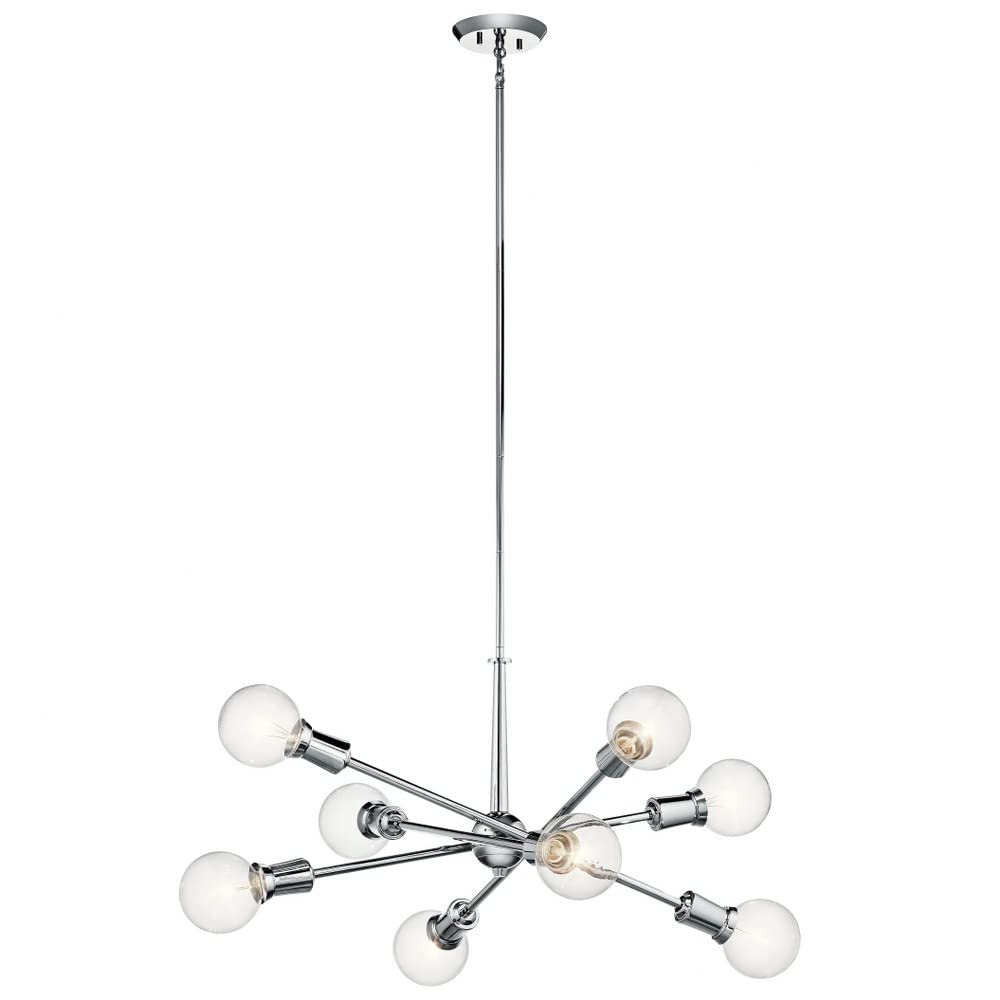 kichler-armstrong-8-light-sputnik-chandelier-in-natural-brass image 8