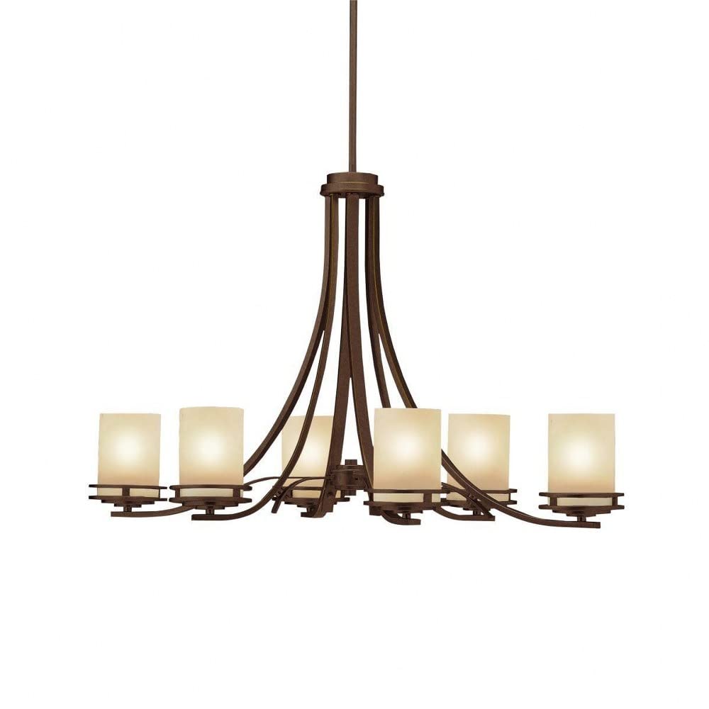 kichler-hendrik-6-light-oval-chandelier-olde-bronze-traditional-oval-chandelier- image 3