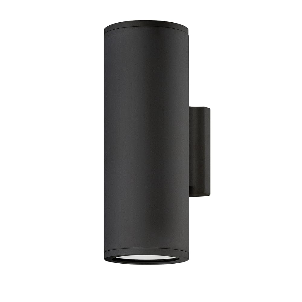 hinkley-silo-small-outdoor-integrated-led-up-down-wall-lantern-rust-and-corrosio image 1