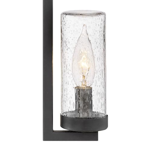 hinkley-sawyer-2-light-led-outdoor-wall-lantern-aged-zinc-distressed-black-clear image 7