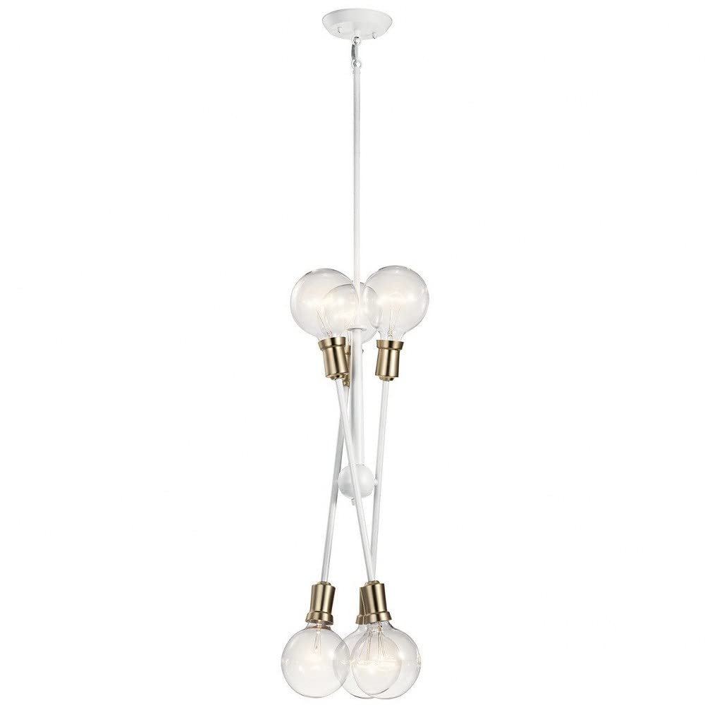 kichler-armstrong-6-light-sputnik-chandelier-black-adjustable-arms-43095bk image 8