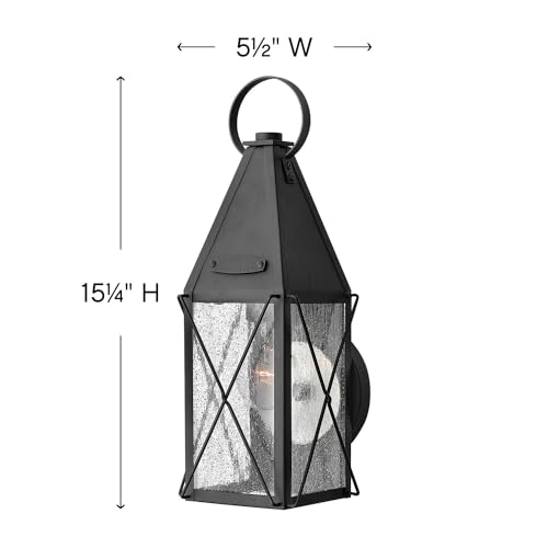 hinkley-york-traditional-one-light-wall-mount-lantern-black-finish image 6