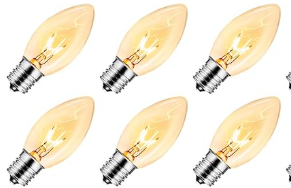 brightown-c9-light-bulbs-tungsten-filament-5-pack-replacement-for-c9-string-ligh image 1