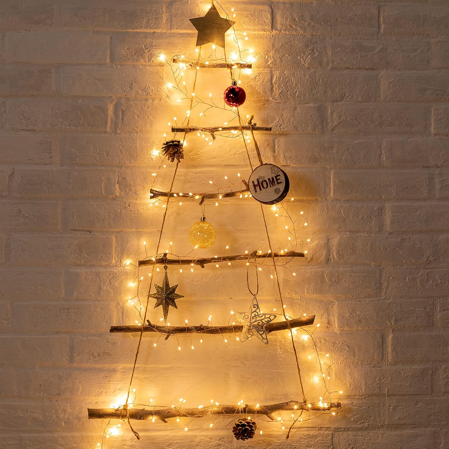 brightown-10ft-200led-firecracker-cluster-string-lights-copper-wire-8-modes-warm image 7