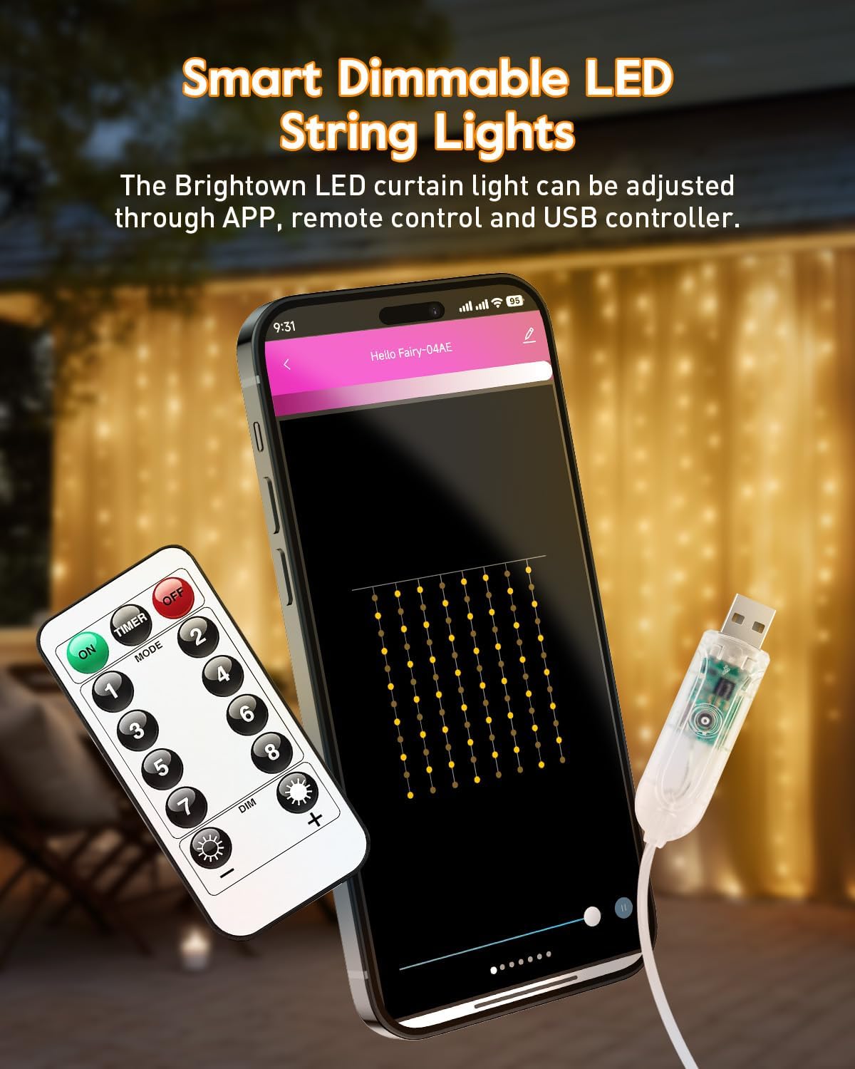brightown-9-8ft-300-led-smart-curtain-window-string-lights-with-app-and-remote-8 image 5