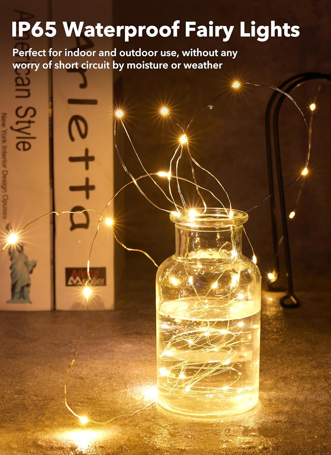 brightown-12-pack-7ft-20-led-battery-operated-silver-wire-firefly-starry-moon-li image 6