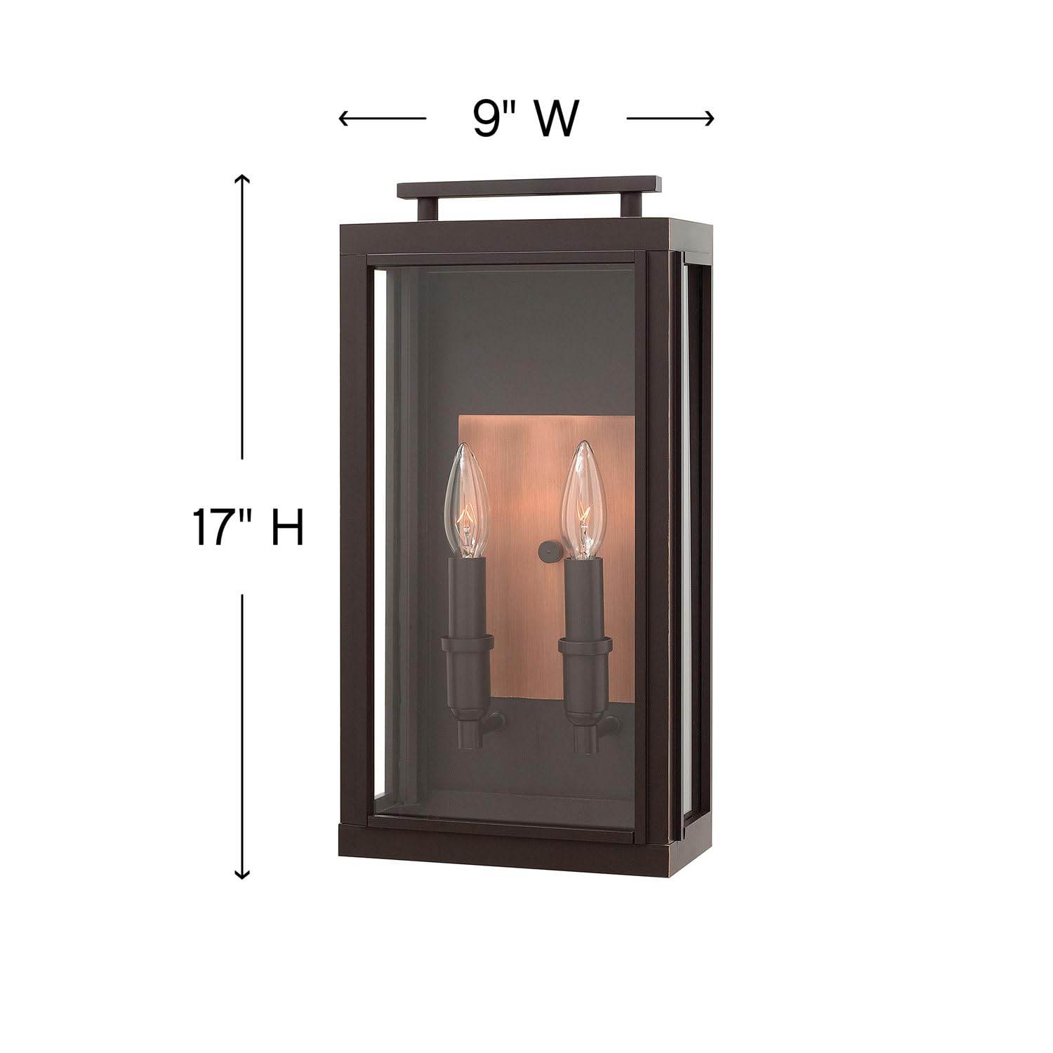 hinkley-sutcliffe-two-light-outdoor-medium-wall-mount-oil-rubbed-bronze-with-ant image 2