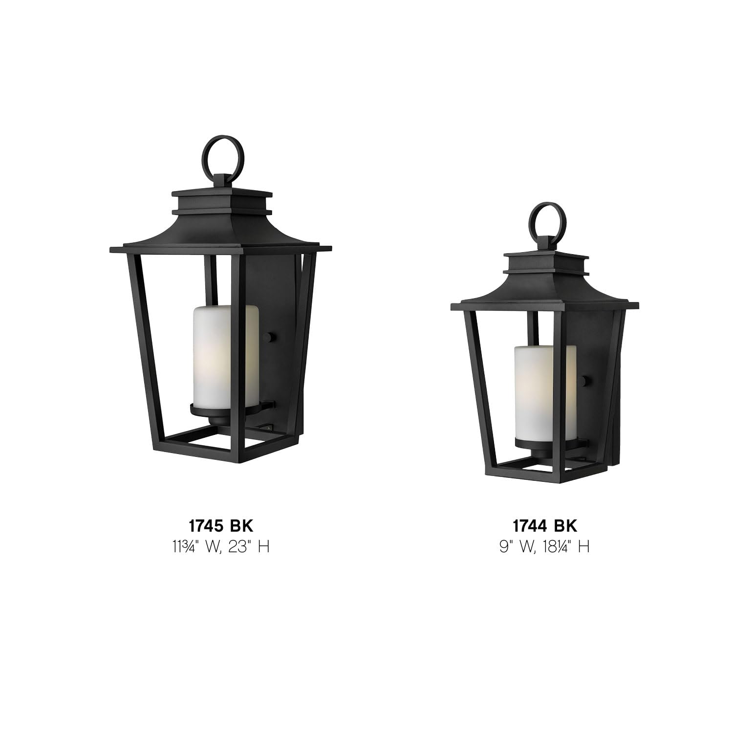 hinkley-sullivan-one-light-small-outdoor-wall-mount-black-finish image 3