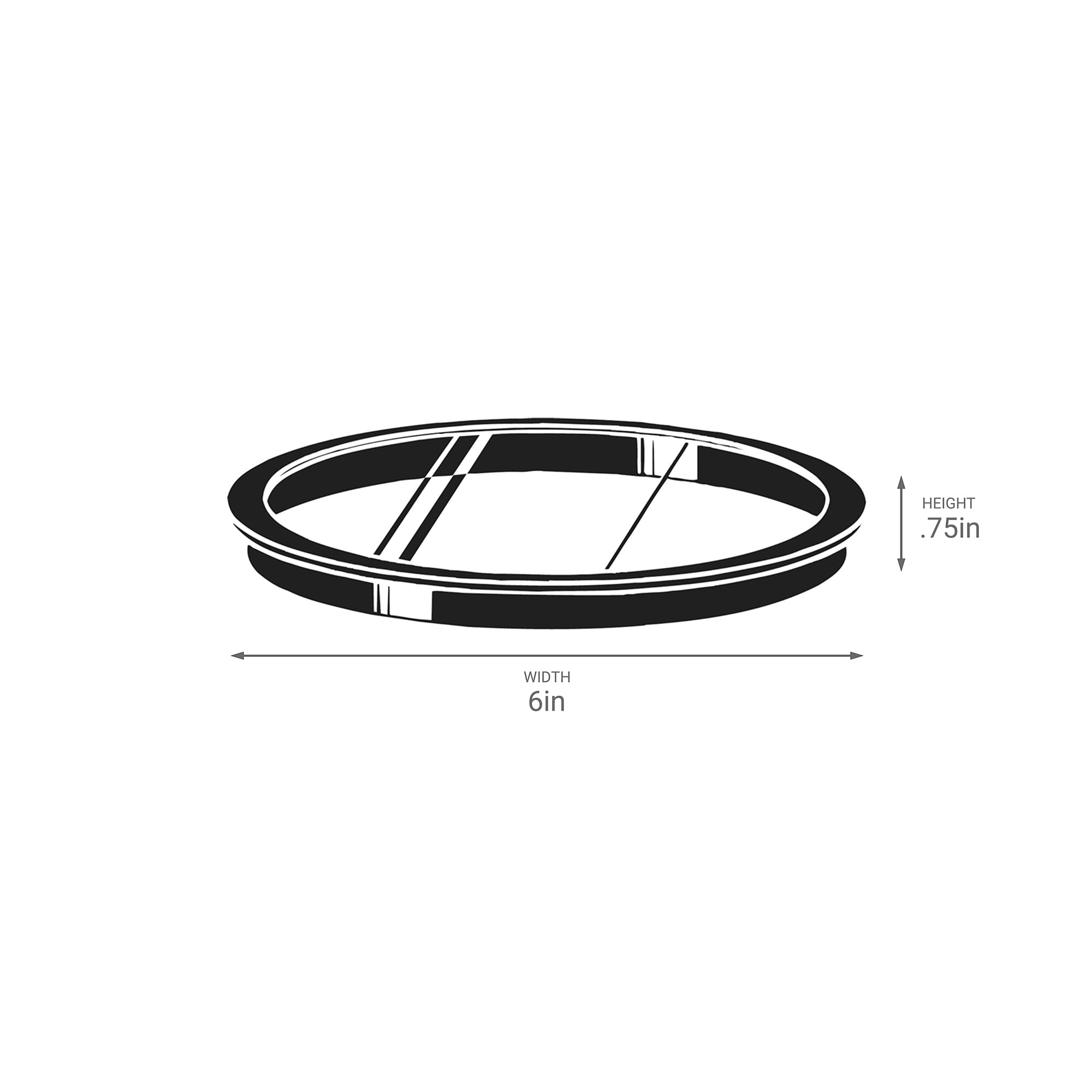 kichler-6-inch-outdoor-fixture-glass-lens-cover-in-black-9536bk-tempered-glass image 3