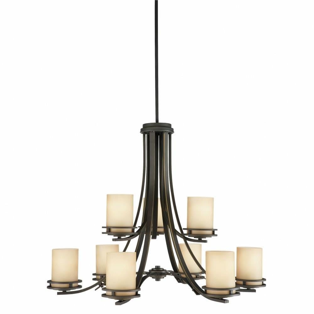 kichler-hendrik-21-5-5-light-chandelier-brushed-nickel-with-opal-glass image 7