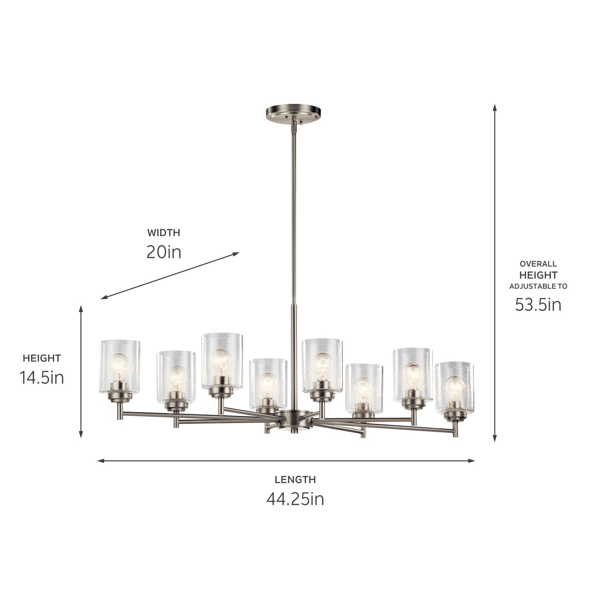 kichler-winslow-8-light-oval-chandelier-brushed-nickel-clear-seeded-glass-44035n image 3