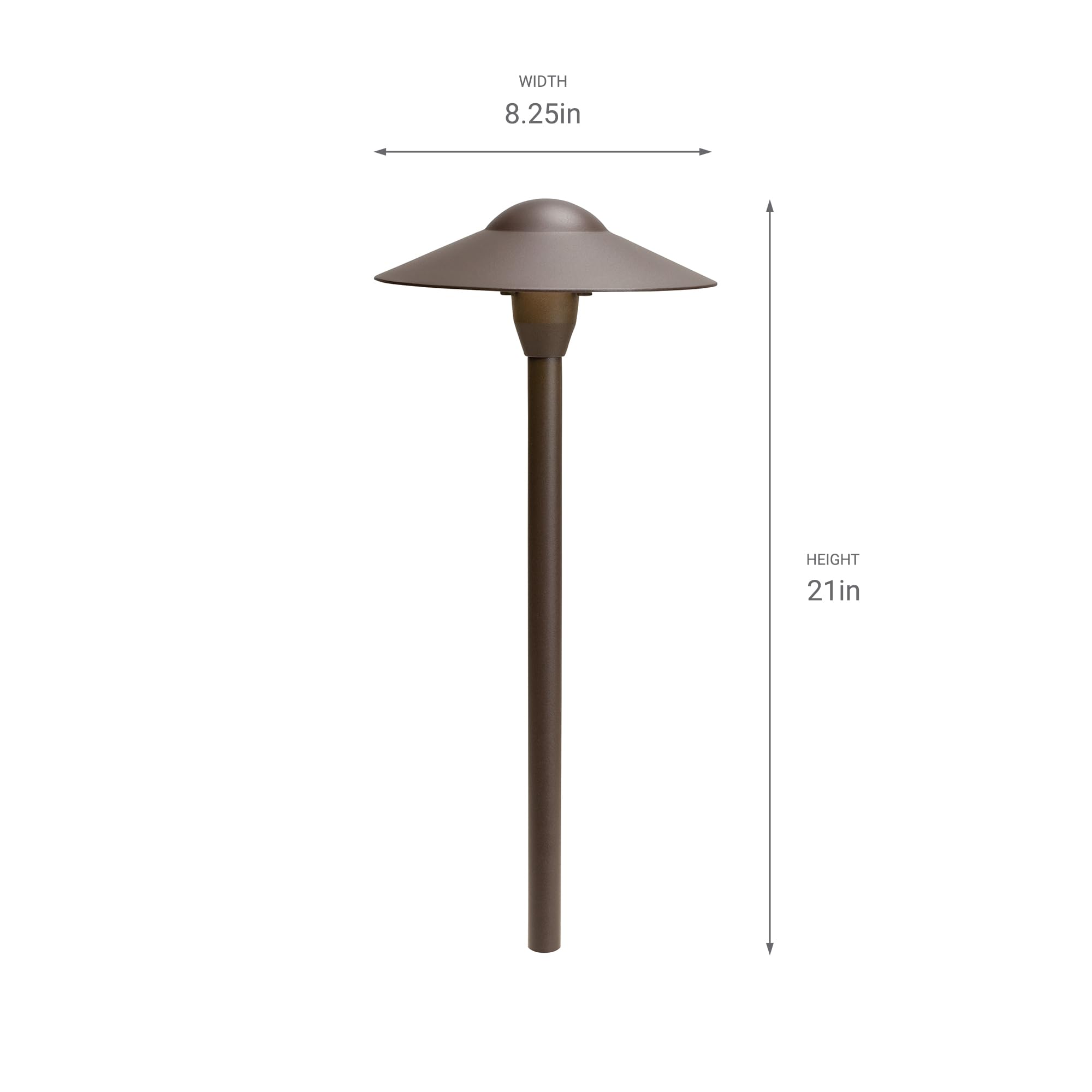 kichler-8-outdoor-led-path-light-textured-architectural-bronze-12v-low-voltage-m image 3