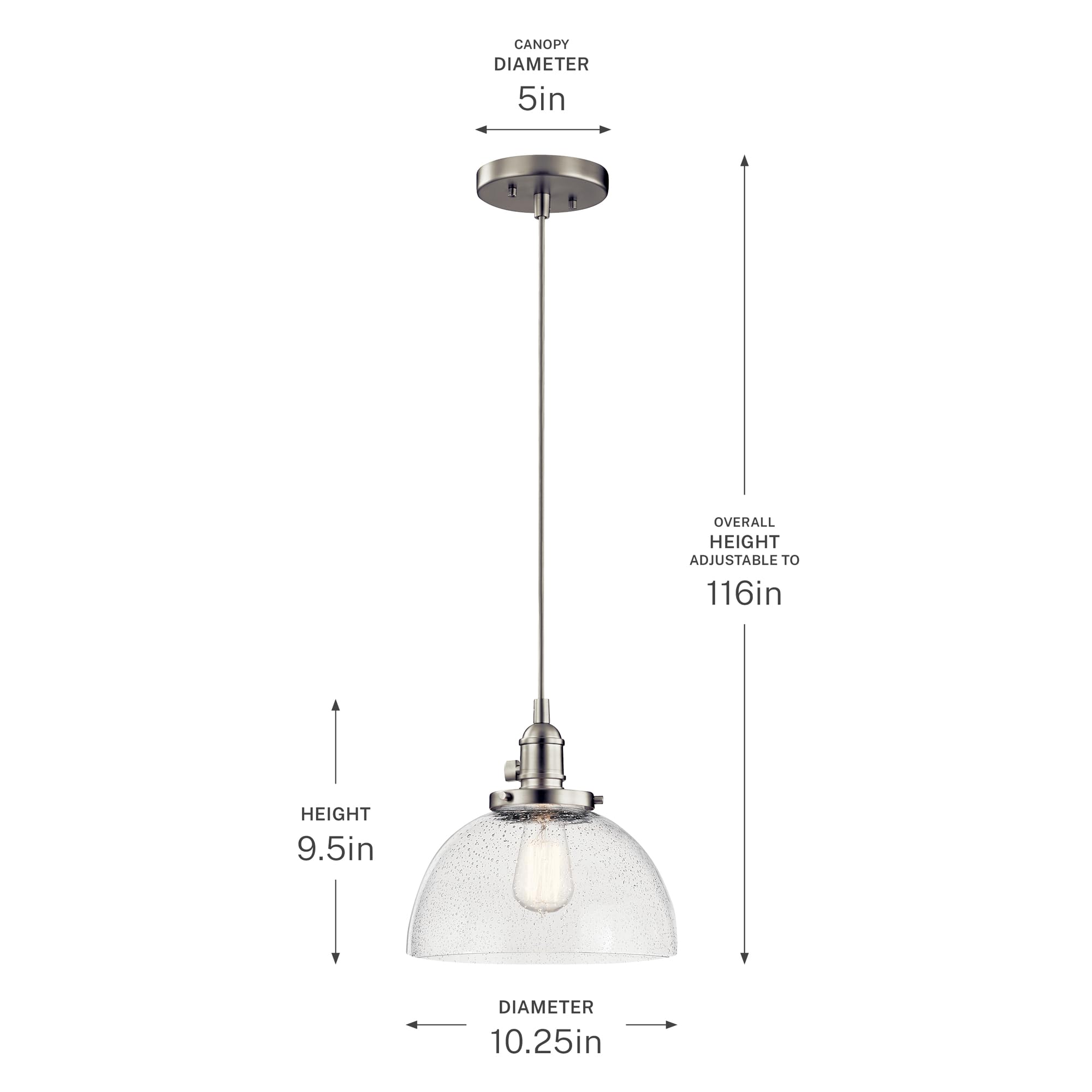kichler-avery-9-25-1-light-wall-sconce-brushed-nickel-clear-seeded-glass-damp-ra image 8