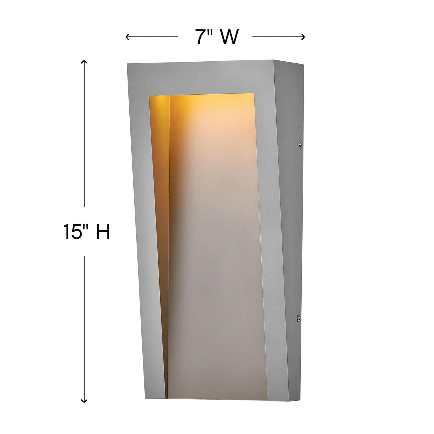 hinkley-taper-collection-15-1-light-integrated-led-outdoor-wall-mount-textured-g image 3