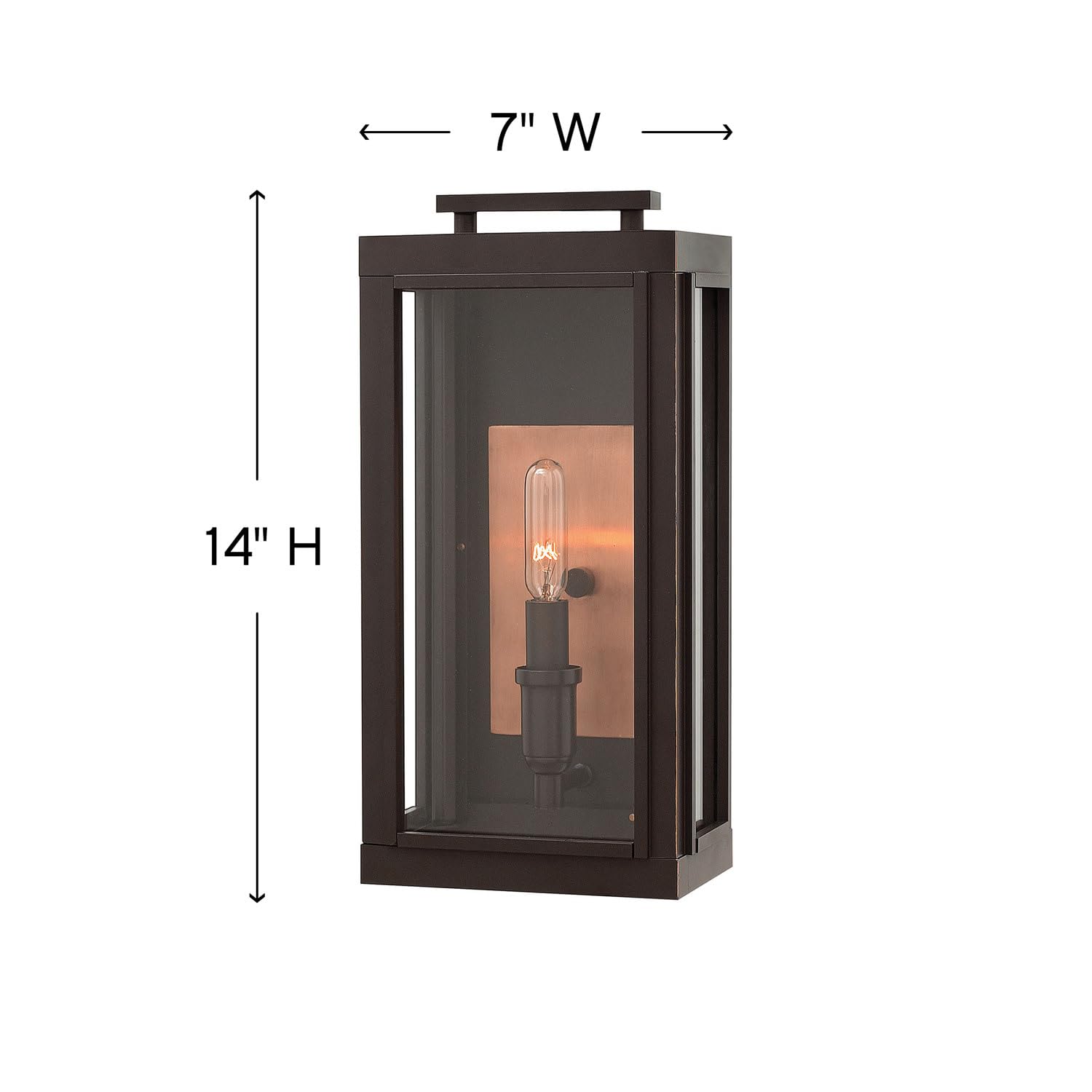 hinkley-sutcliffe-one-light-4w-led-outdoor-small-wall-sconce-oil-rubbed-bronze image 2