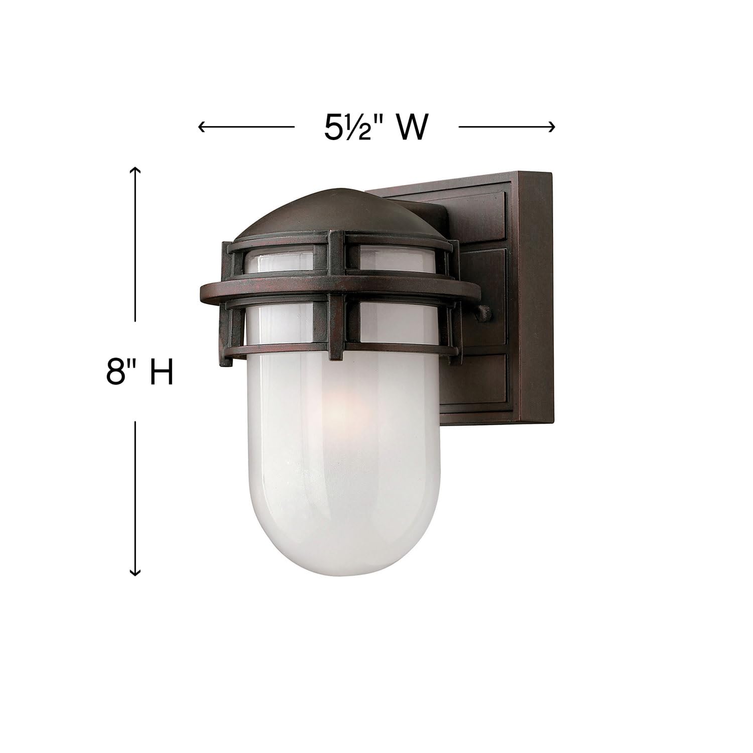 hinkley-1956vz-reef-transitional-one-light-outdoor-wall-mount-in-bronze-dark-fin image 2
