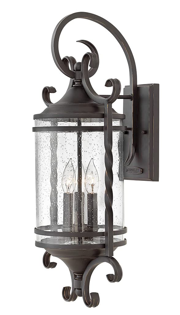 hinkley-casa-three-light-outdoor-wall-lantern-aluminum-olde-black-finish-clear-s image 1