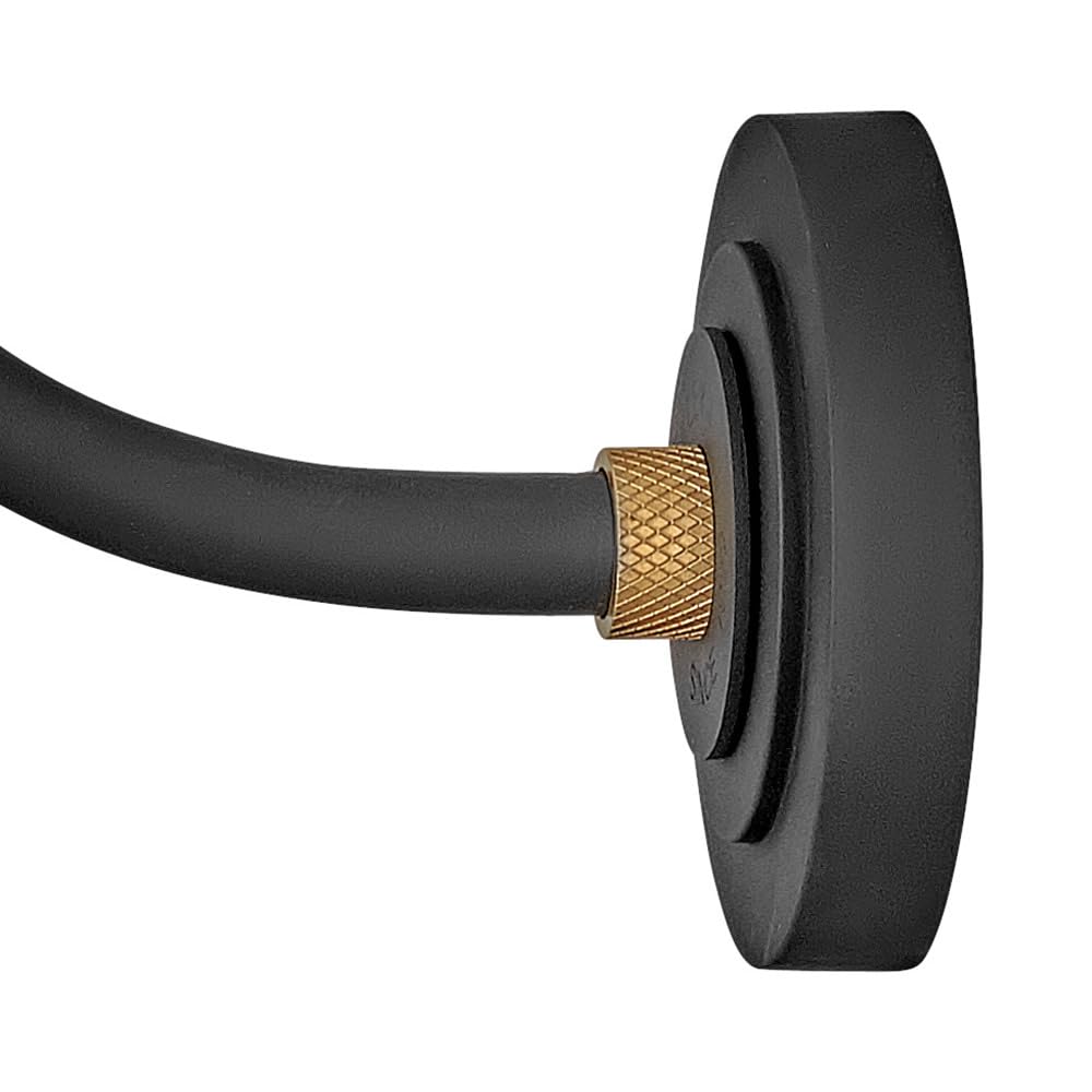 hinkley-foundry-dome-medium-gooseneck-barn-light-textured-black-with-brass-accen image 6