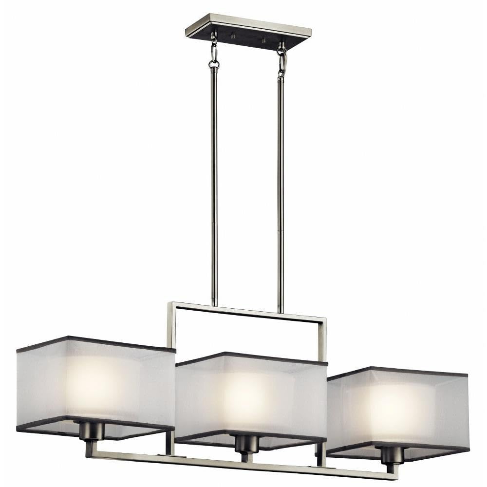 kichler-kailey-3-light-linear-chandelier-in-brushed-nickel-model-43437ni-with-or image 1