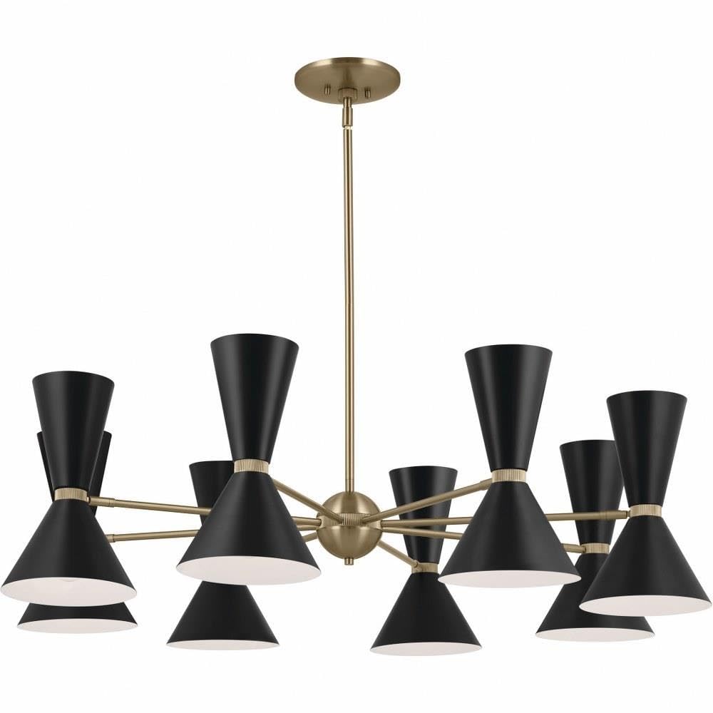 kichler-phix-48-75-16-light-chandelier-in-champagne-bronze-with-white-shades image 5