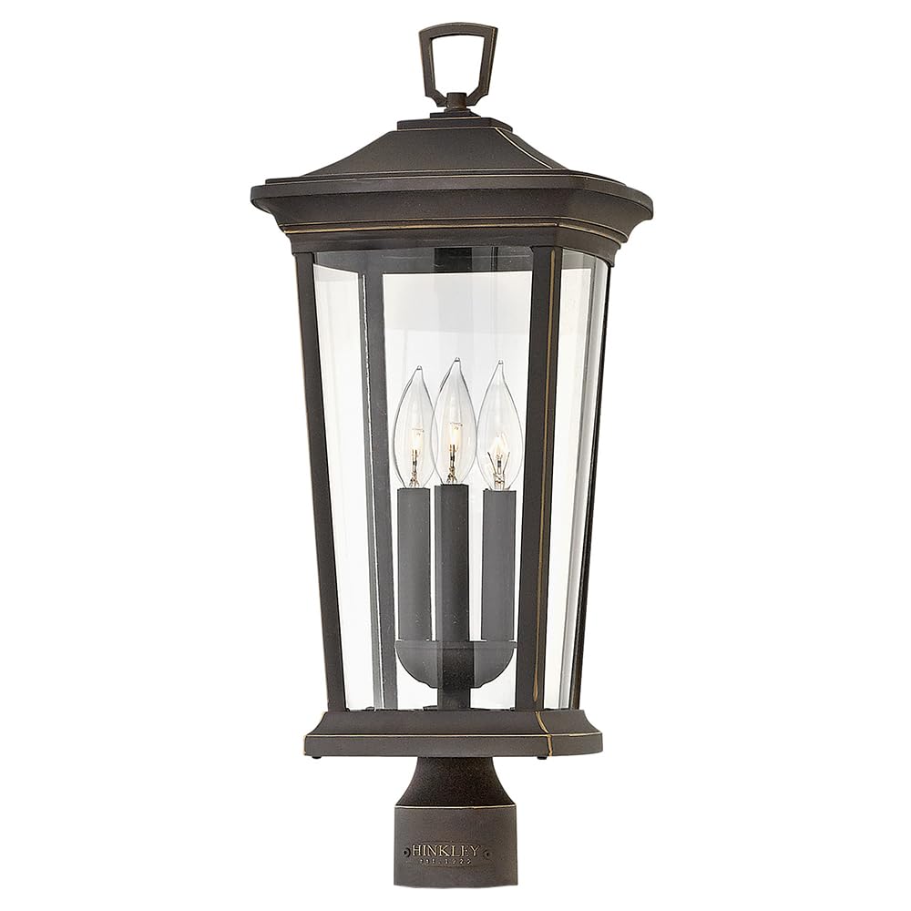 hinkley-bromley-three-light-12v-outdoor-post-mount-lantern-oil-rubbed-bronze image 1