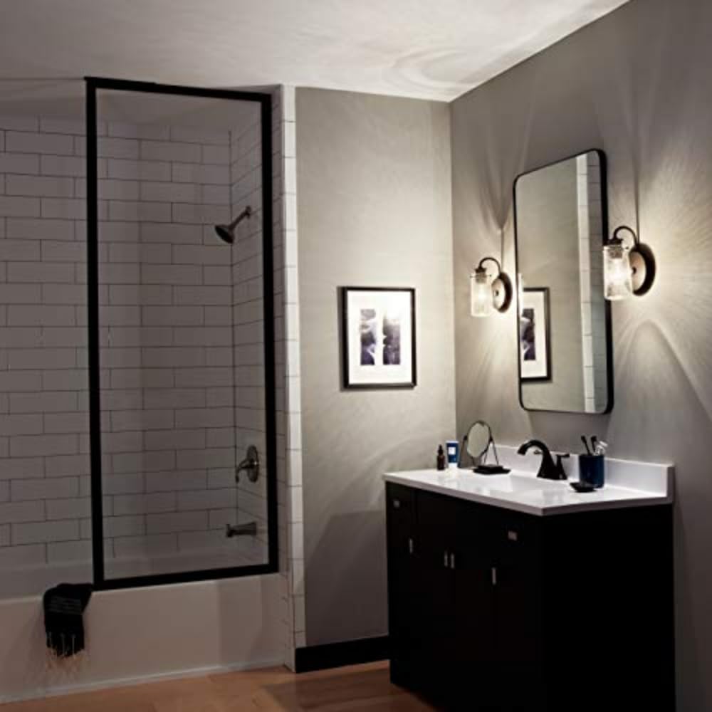 kichler-braelyn-wall-sconce-olde-bronze-clear-seeded-glass-1-light-model-45457oz image 5