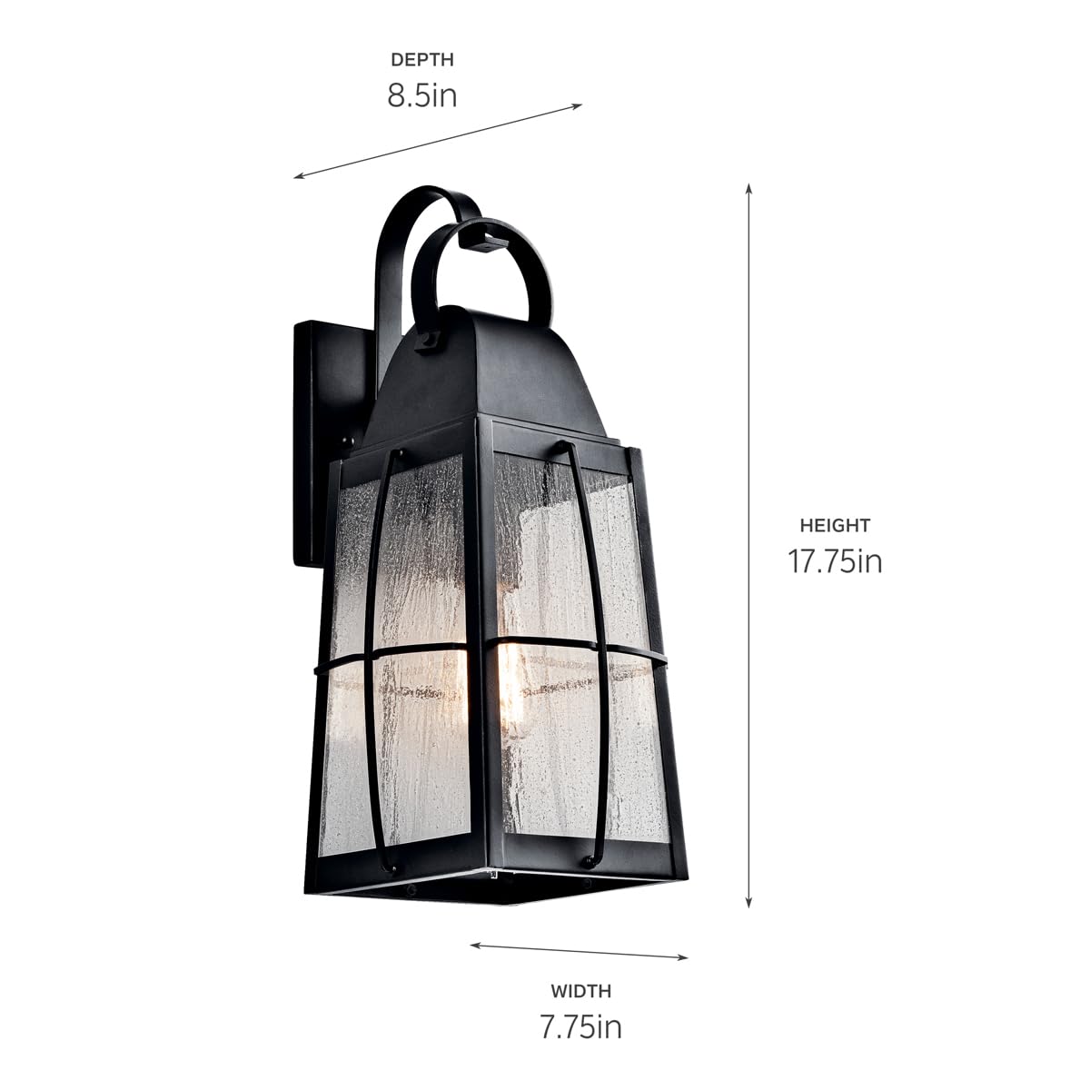 kichler-tolerand-outdoor-wall-sconce-in-textured-black-49553bkt-wet-rated-seeded image 8