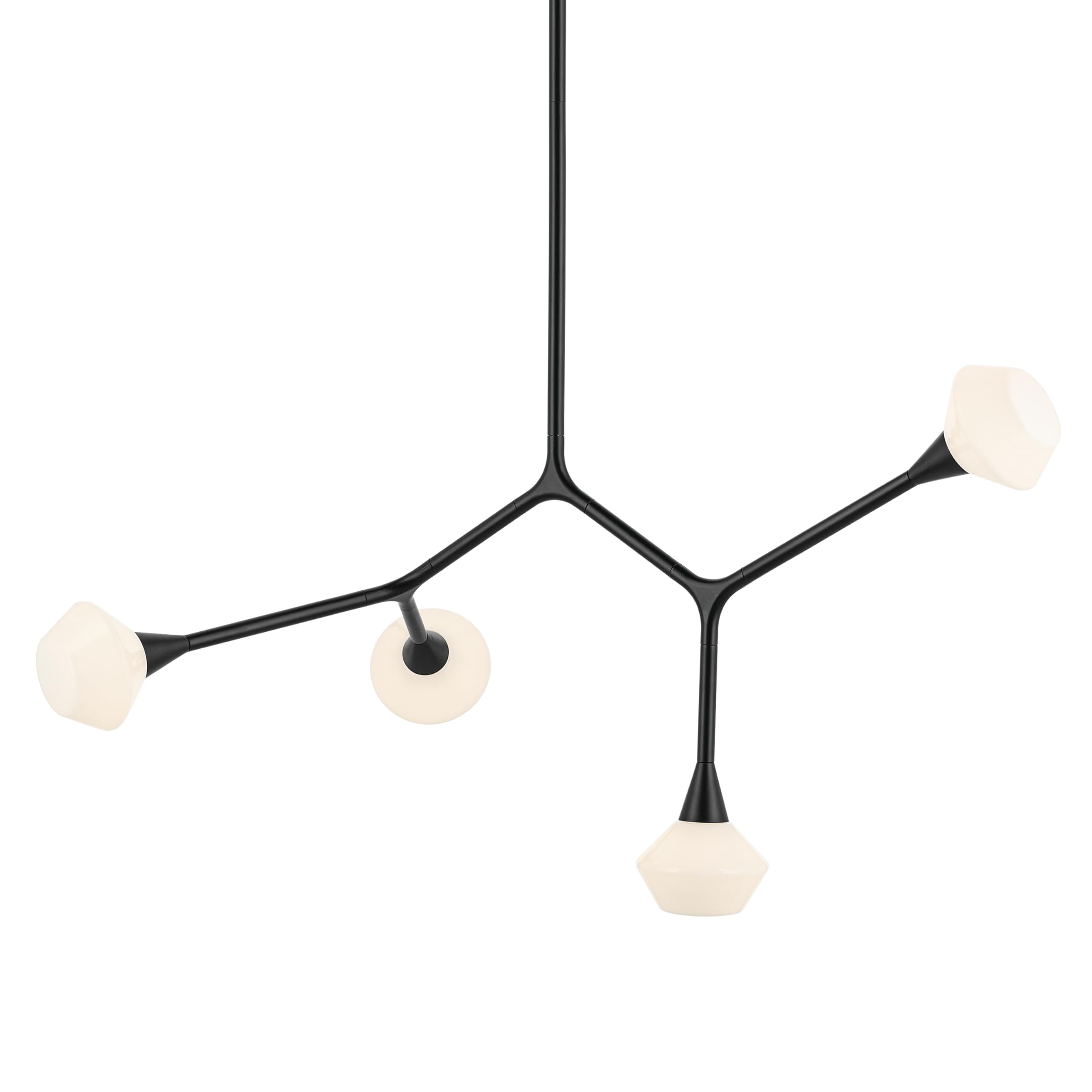 kichler-cassius-4-light-convertible-chandelier-black-opal-glass-19-75-x-5-25-x-3 image 7