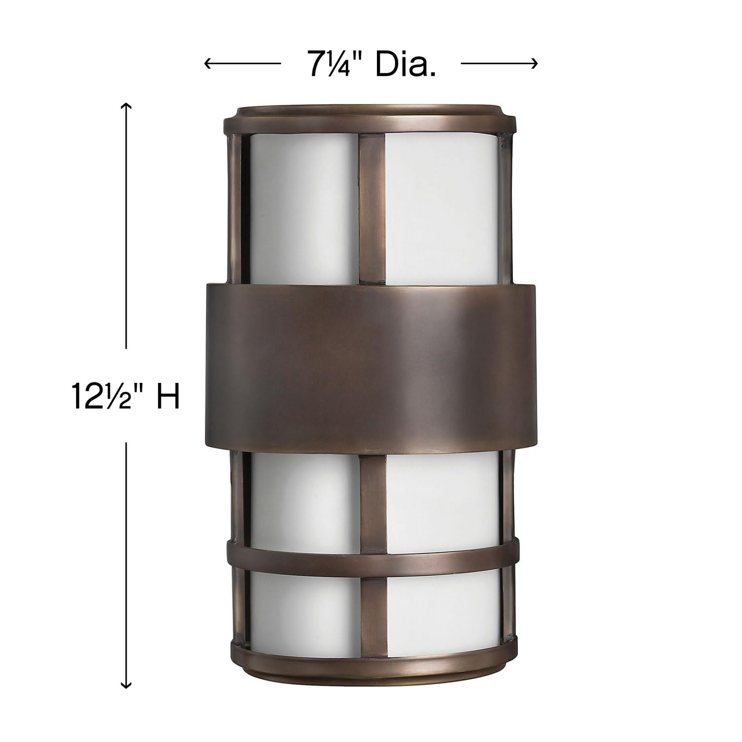 hinkley-1908mt-led-saturn-two-light-outdoor-wall-mount-metro-bronze image 2