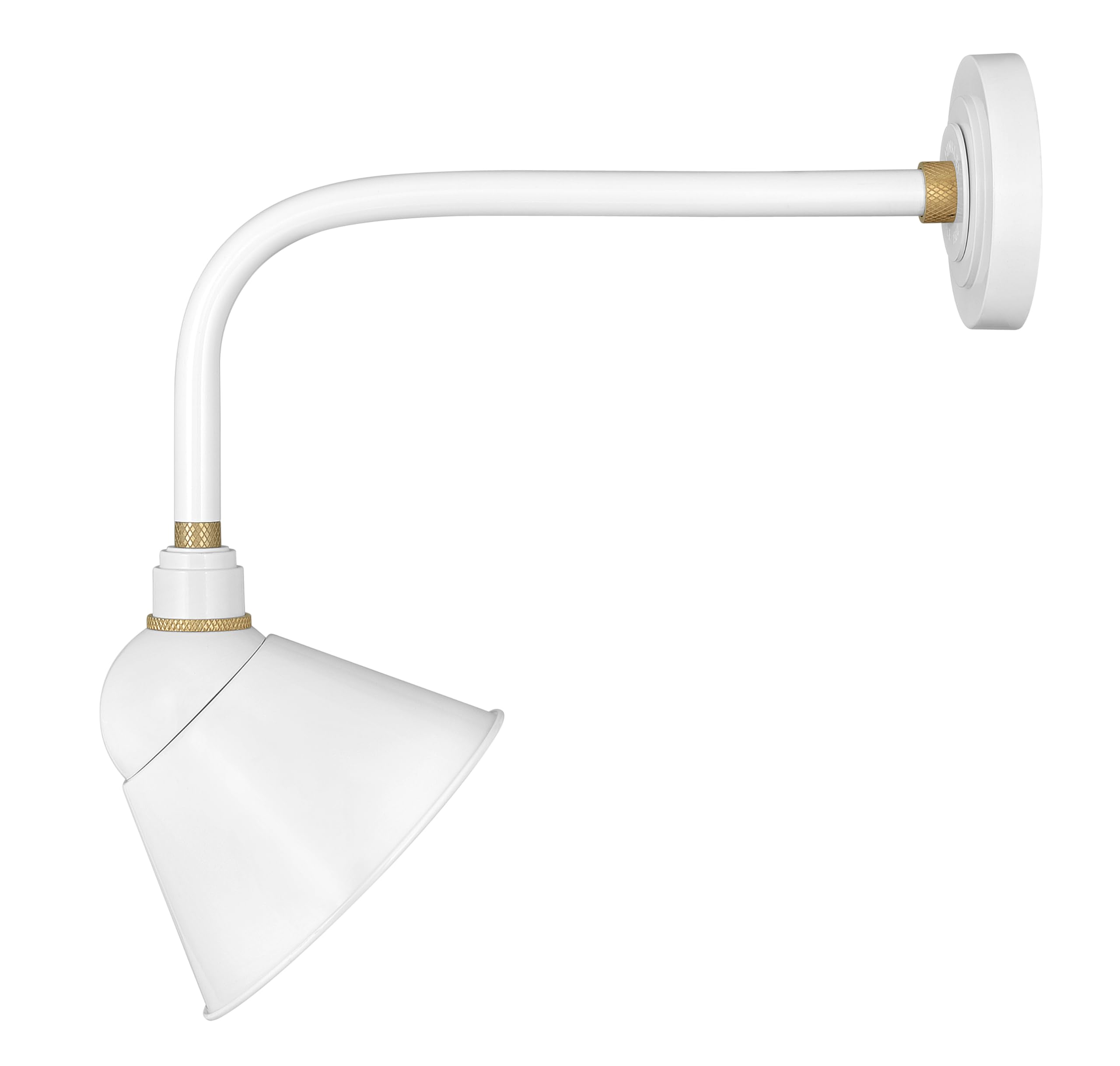 hinkley-foundry-collection-20-5-one-light-outdoor-medium-straight-arm-barn-style image 1