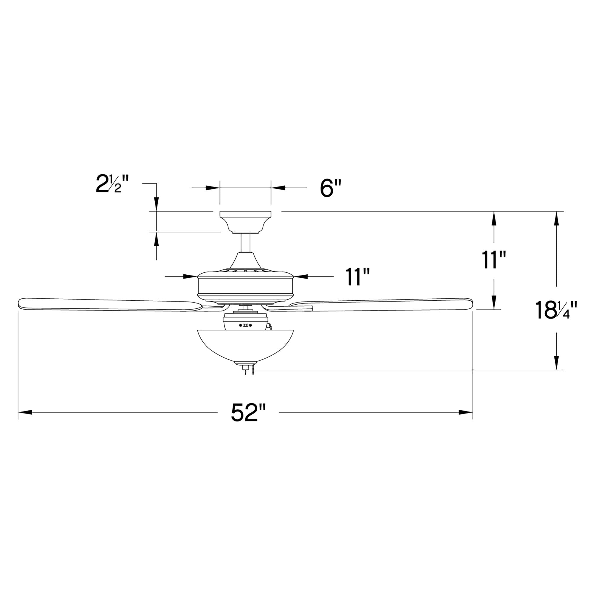hinkley-metro-52-led-indoor-dual-mount-ceiling-fan-with-light-brushed-nickel-b09 image 2
