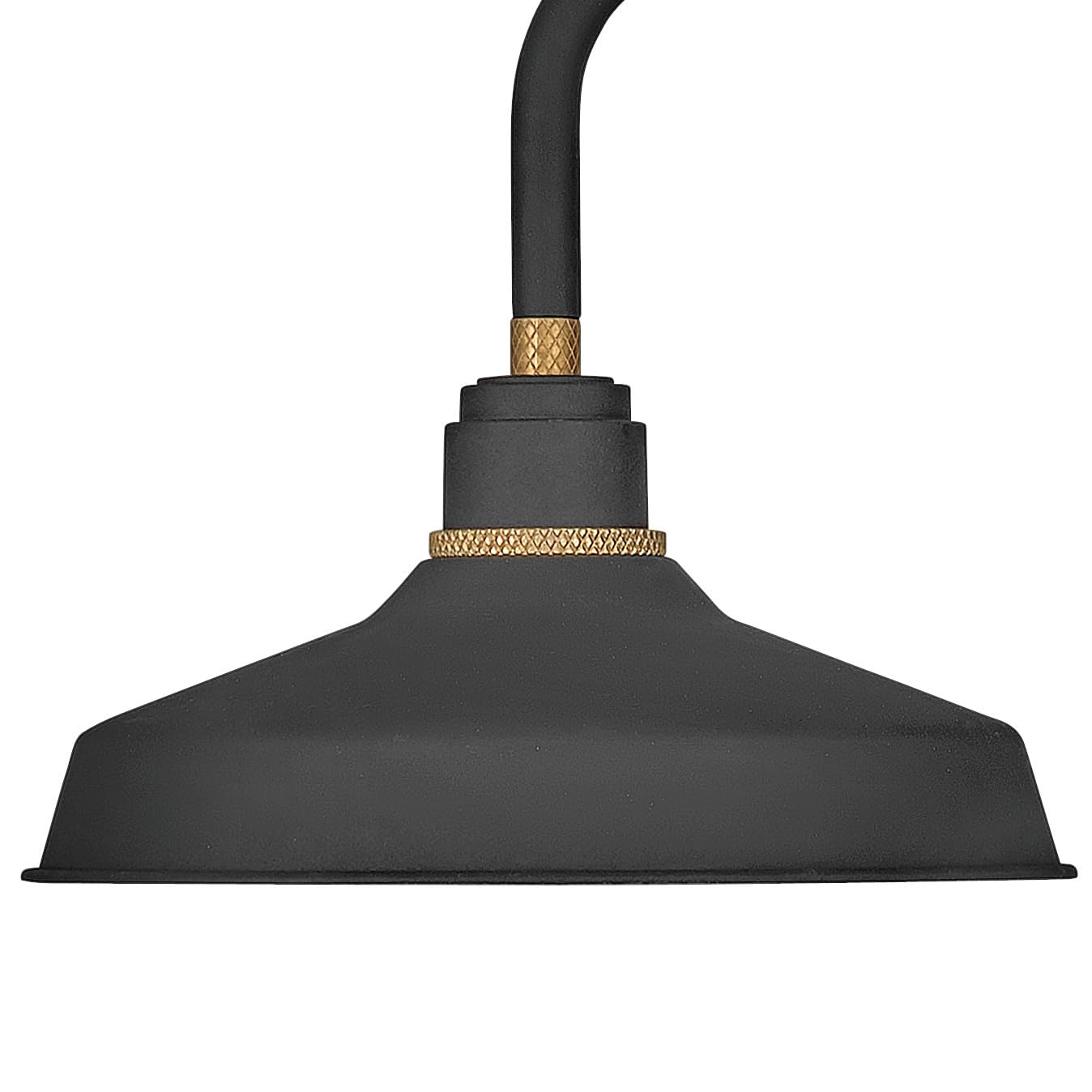 hinkley-foundry-classic-small-gooseneck-barn-light-textured-black-with-brass-acc image 6