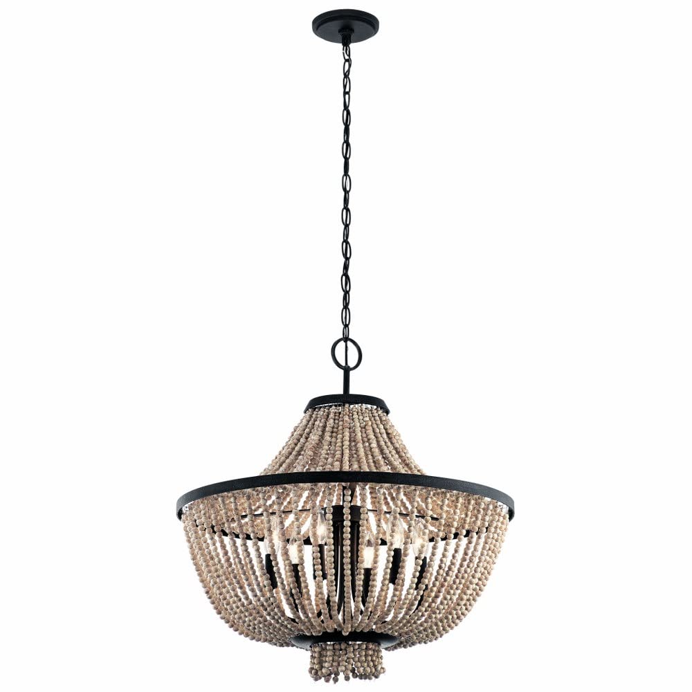 kichler-brisbane-24-75-6-light-chandelier-distressed-black-with-antique-white-be image 4