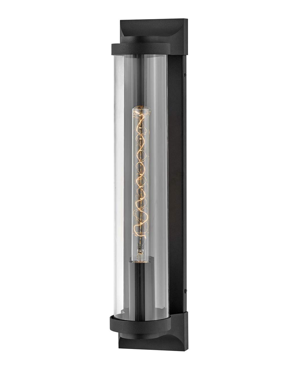 hinkley-pearson-medium-wall-mount-outdoor-led-lantern-textured-black image 7