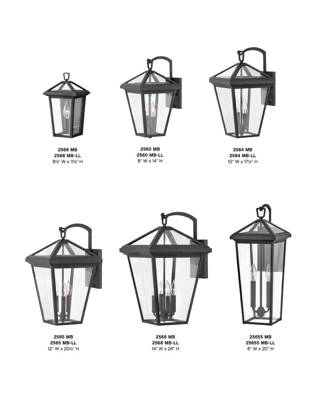 hinkley-alford-place-medium-wall-mount-lantern-museum-black-die-cast-aluminum image 3