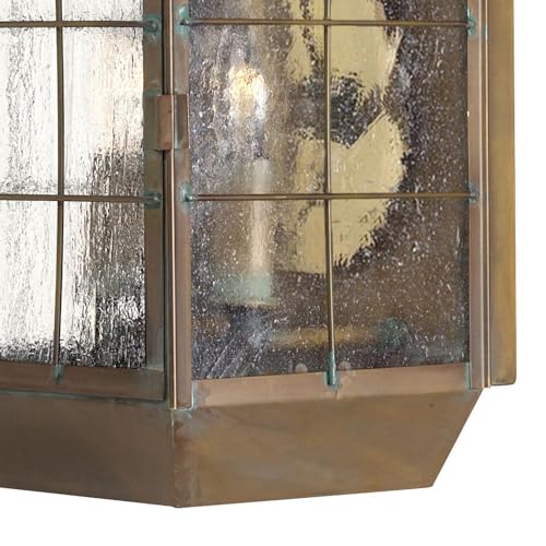 hinkley-nantucket-restoration-two-light-large-outdoor-wall-mount-in-aged-brass image 8