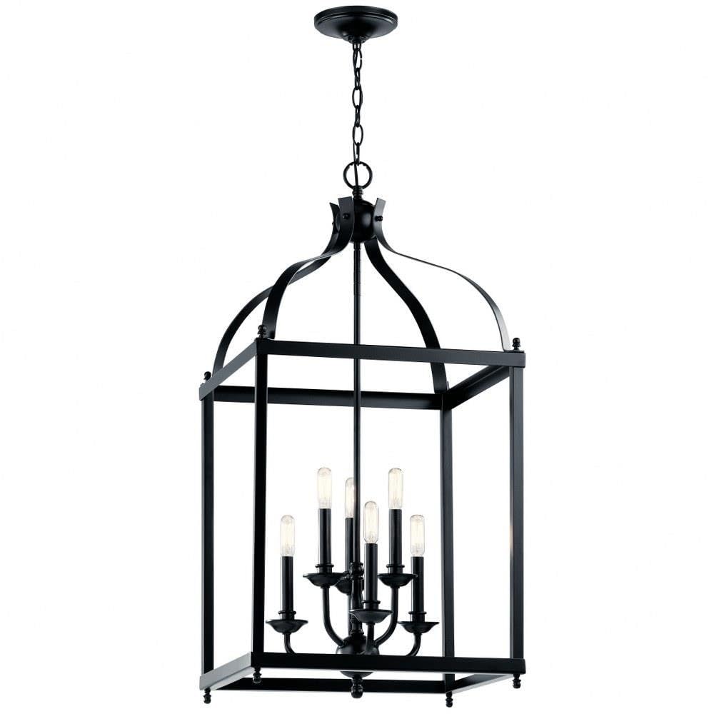 kichler-larkin-6-light-pendant-chandelier-black-36-25 image 1