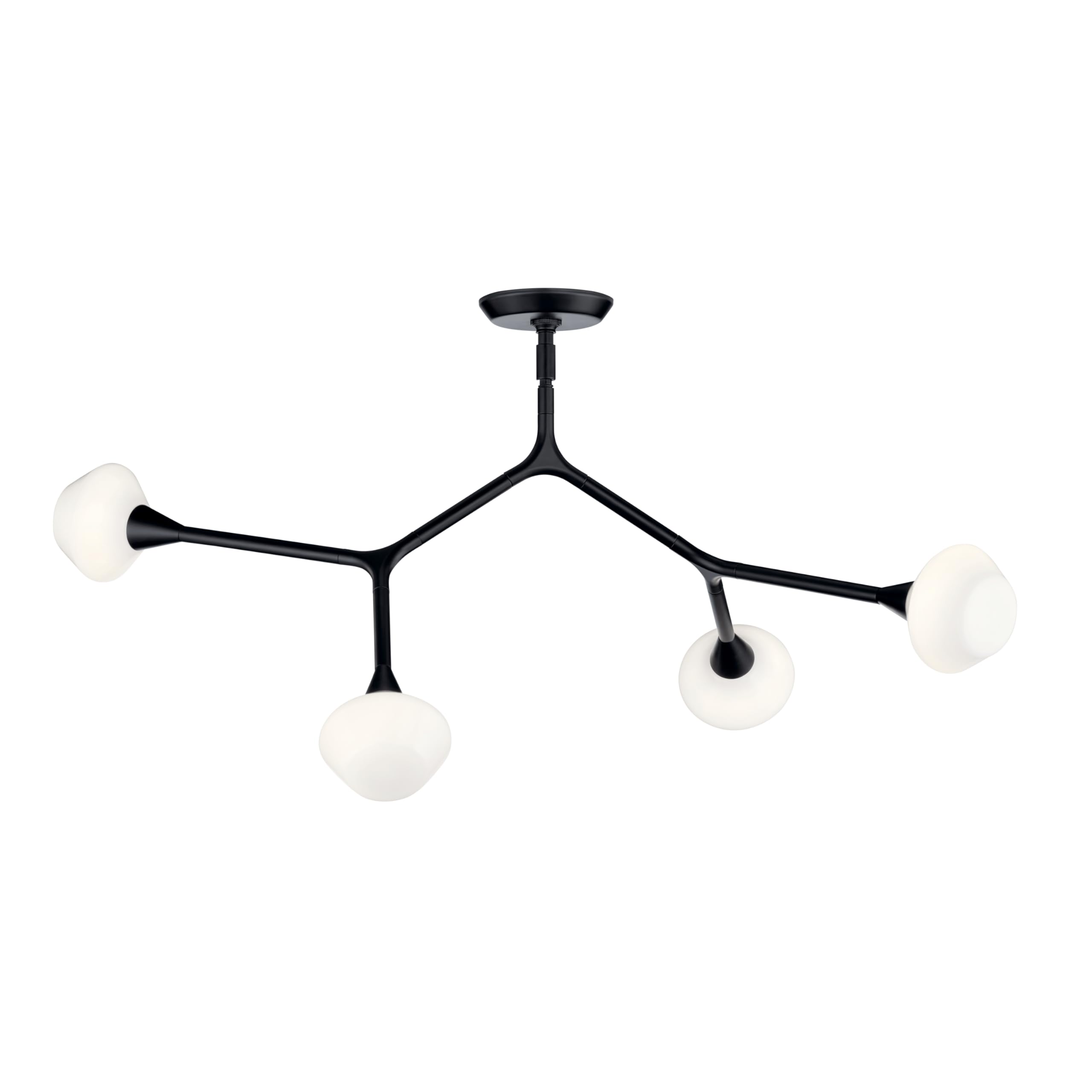 kichler-cassius-4-light-convertible-chandelier-black-opal-glass-19-75-x-5-25-x-3 image 2